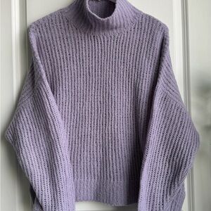 Spiritual Gangster Eva Funnel Neck Cable Knit Sweater | Size S